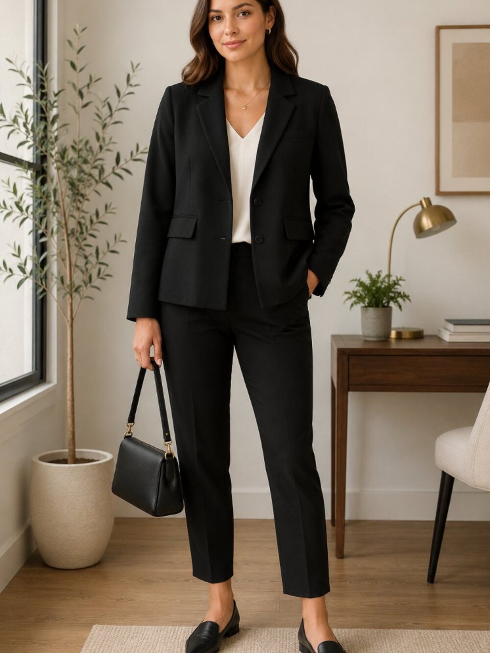 Anthropologie Maeve Black Shrunken Swing Ponte Jacket Minimalist Chic Sz 14